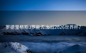 罗德里格斯J罗能否出战2026世界杯？